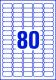 2000 mini étiquettes Laser blanches, format 35,6 x 16,9 mm (25 feuilles / cdt),image 2